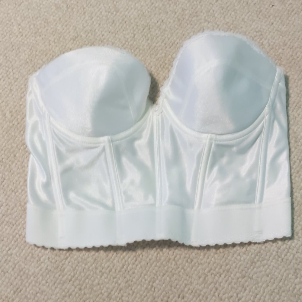 Vintage White Drop Back Bustier